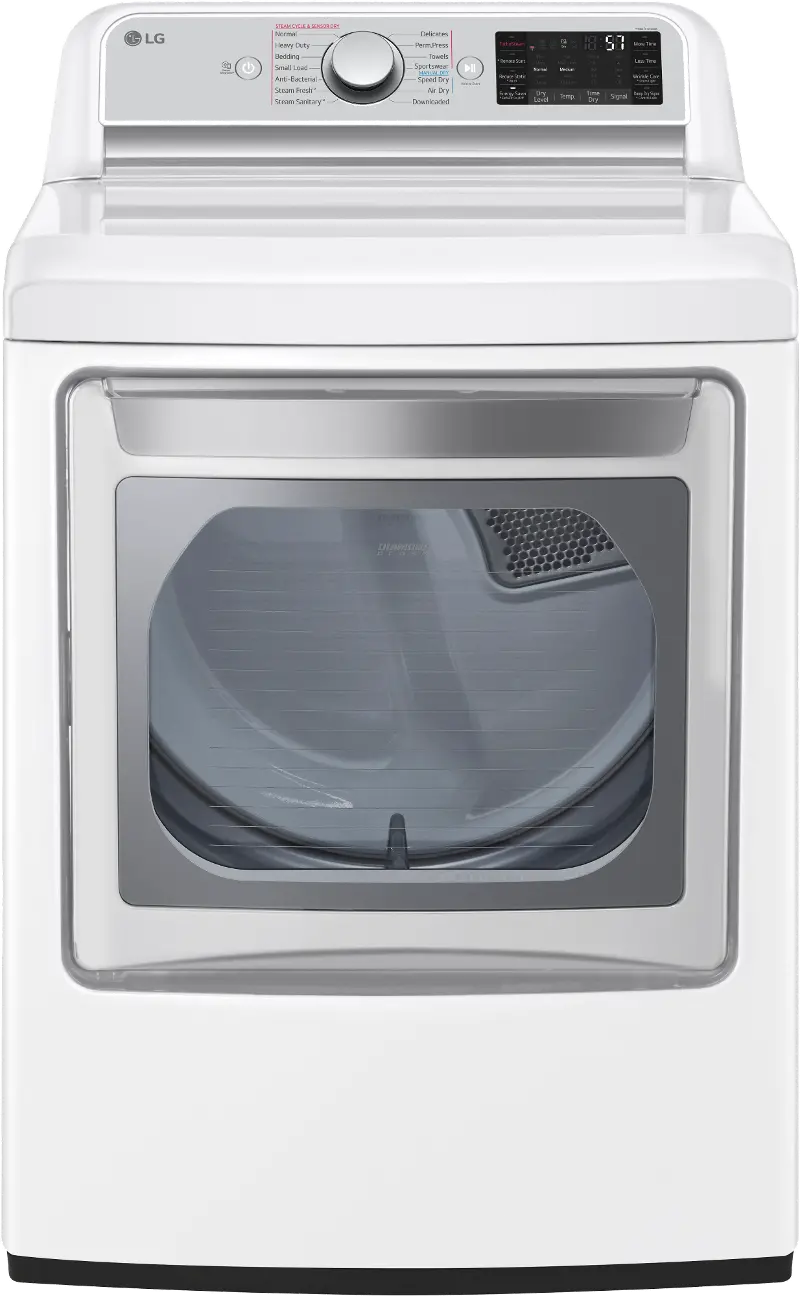 LG 7.3 cu ft Gas Dryer - White