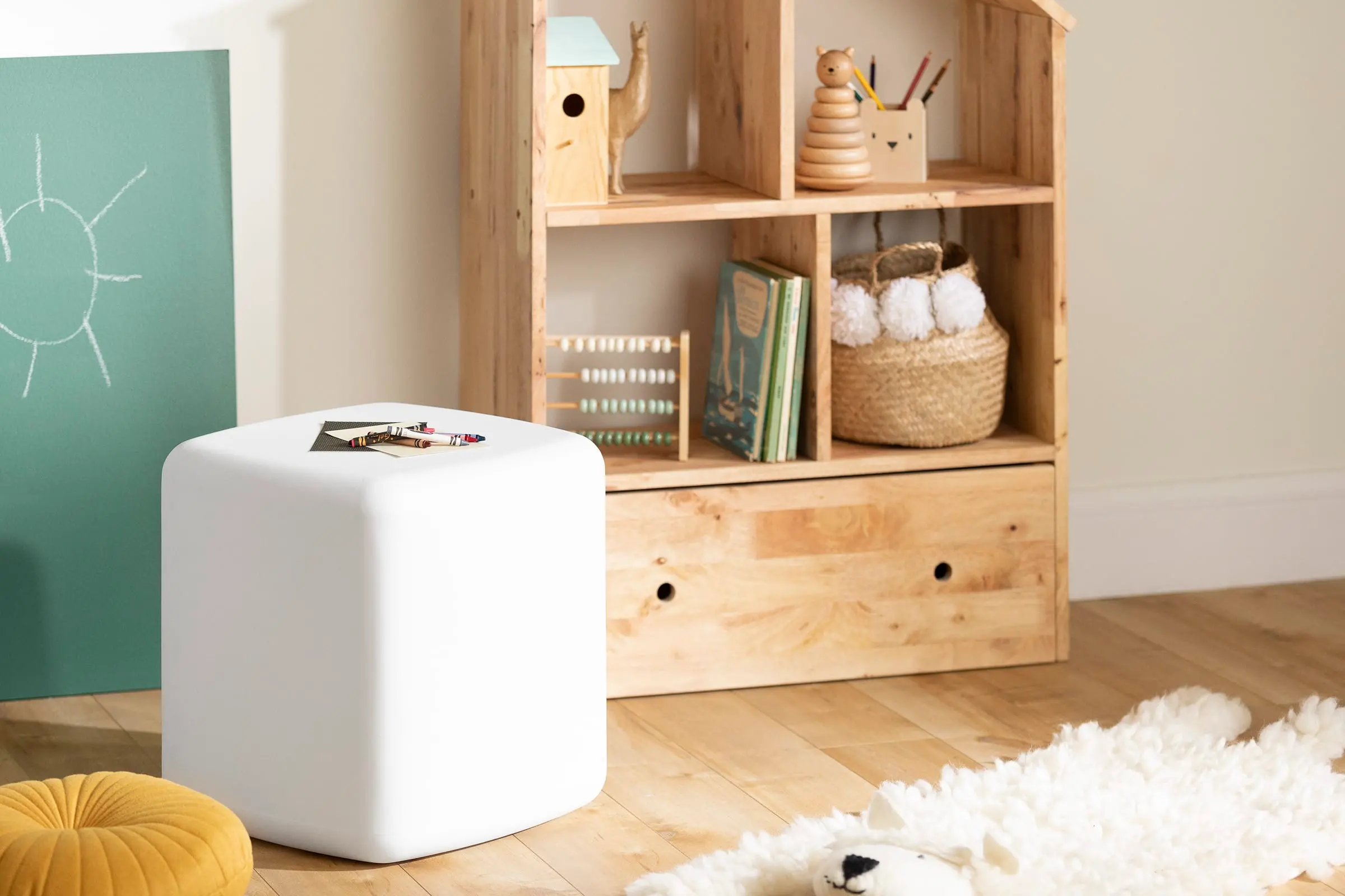 14264 Sweedi Kids White Stool - South Shore-2