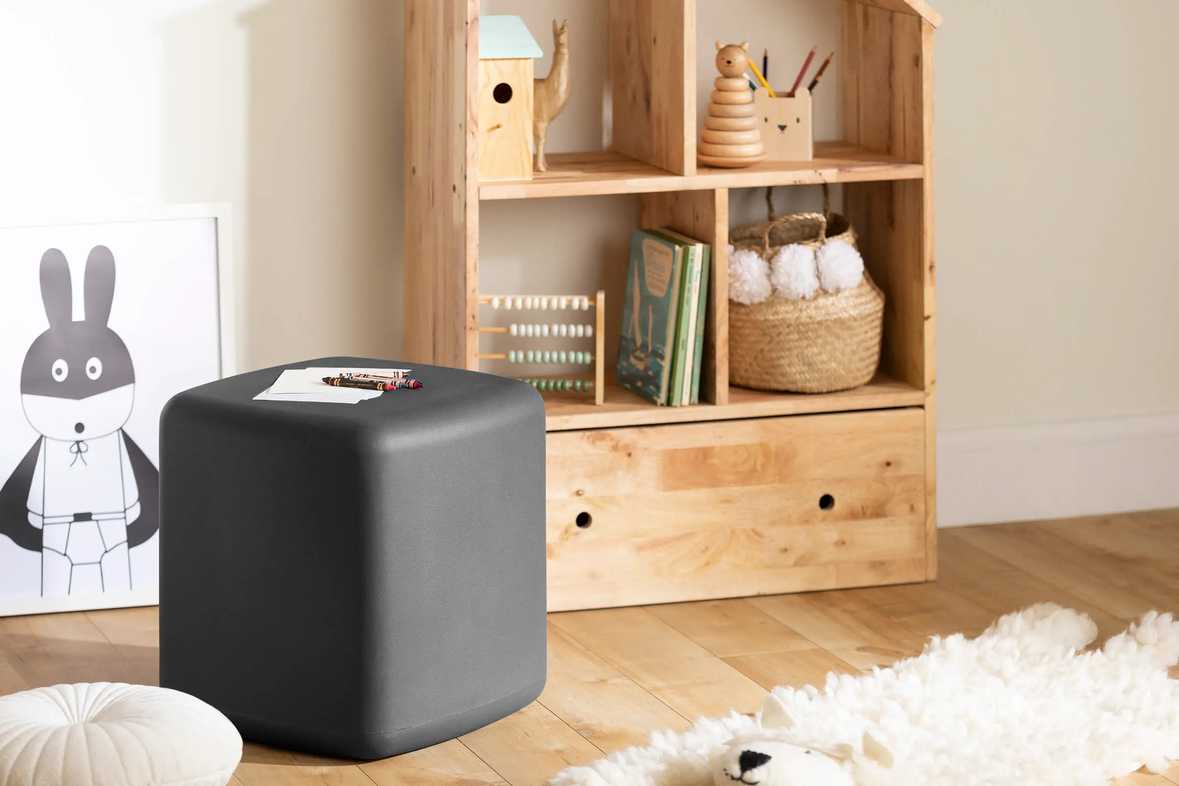 14265 Sweedi Kids Black Stool - South Shore-2