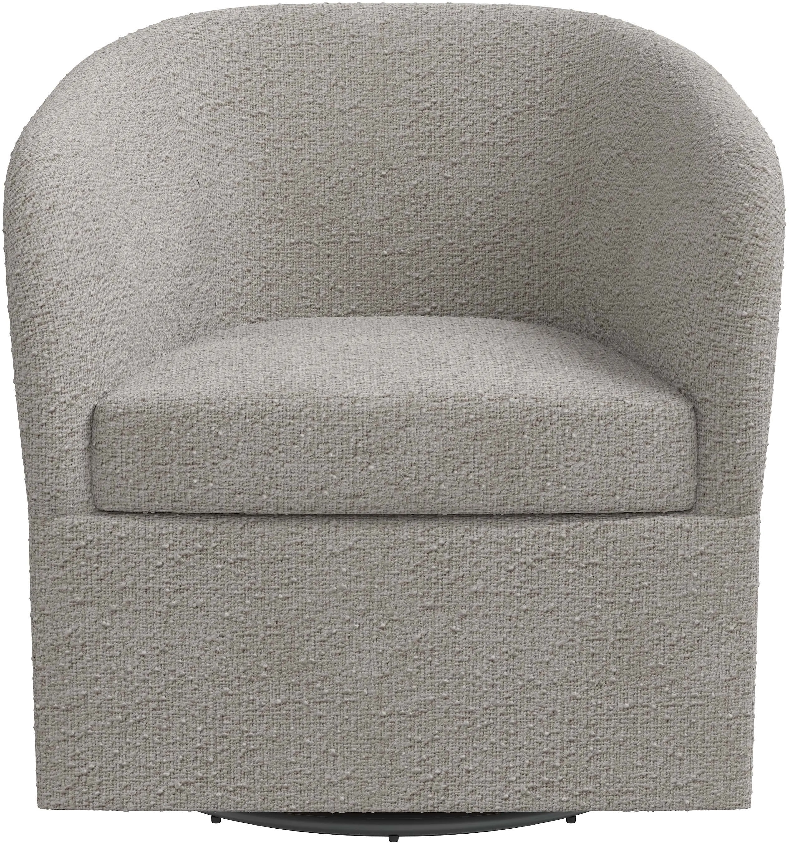 43-10MLNELP Becca Bouclé Gray Swivel Chair - Skyline Furniture-1