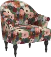 51-1MRGPLMOGA Lila Multicolor Floral Accent Chair - Skyline Furniture