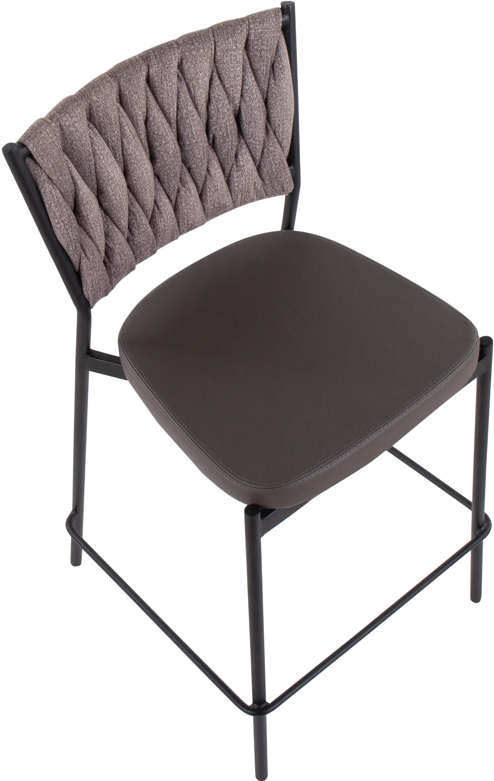 B24-BRAIDTANIA BKGYLBN2 Tania Light Brown Counter Height Stool (Set of 2)-6