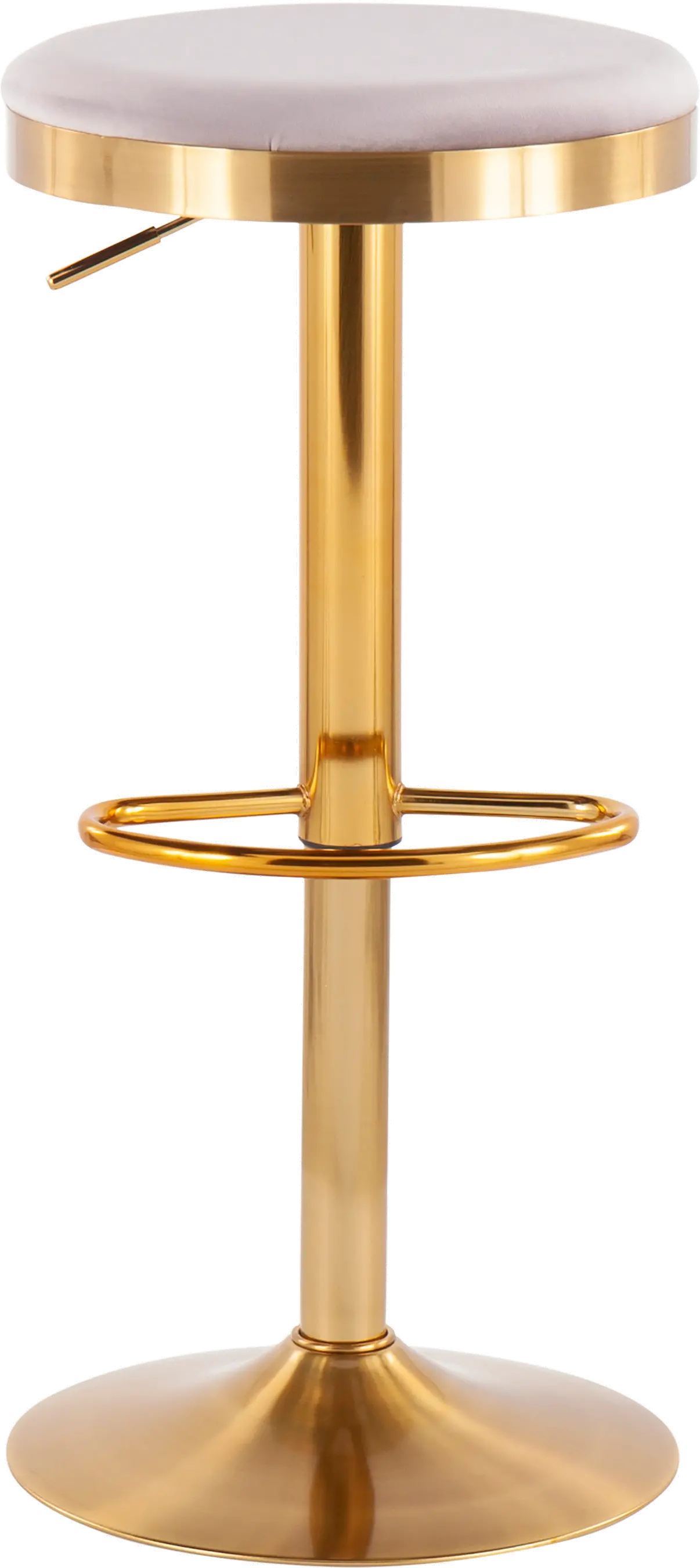 BS-DAKOTA AUVSV2 Dakota Gold and Silver Adjustable Barstool (Set of 2)-3