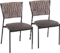CH-BRAIDTANIA BKGYLBN2 Tania Taupe Dining Room Chair (Set of 2)