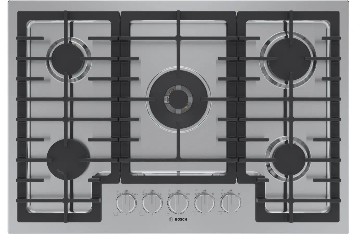 NGM8058UC Bosch 800 Series 30 Inch Gas Cooktop - Stainless Steel-1