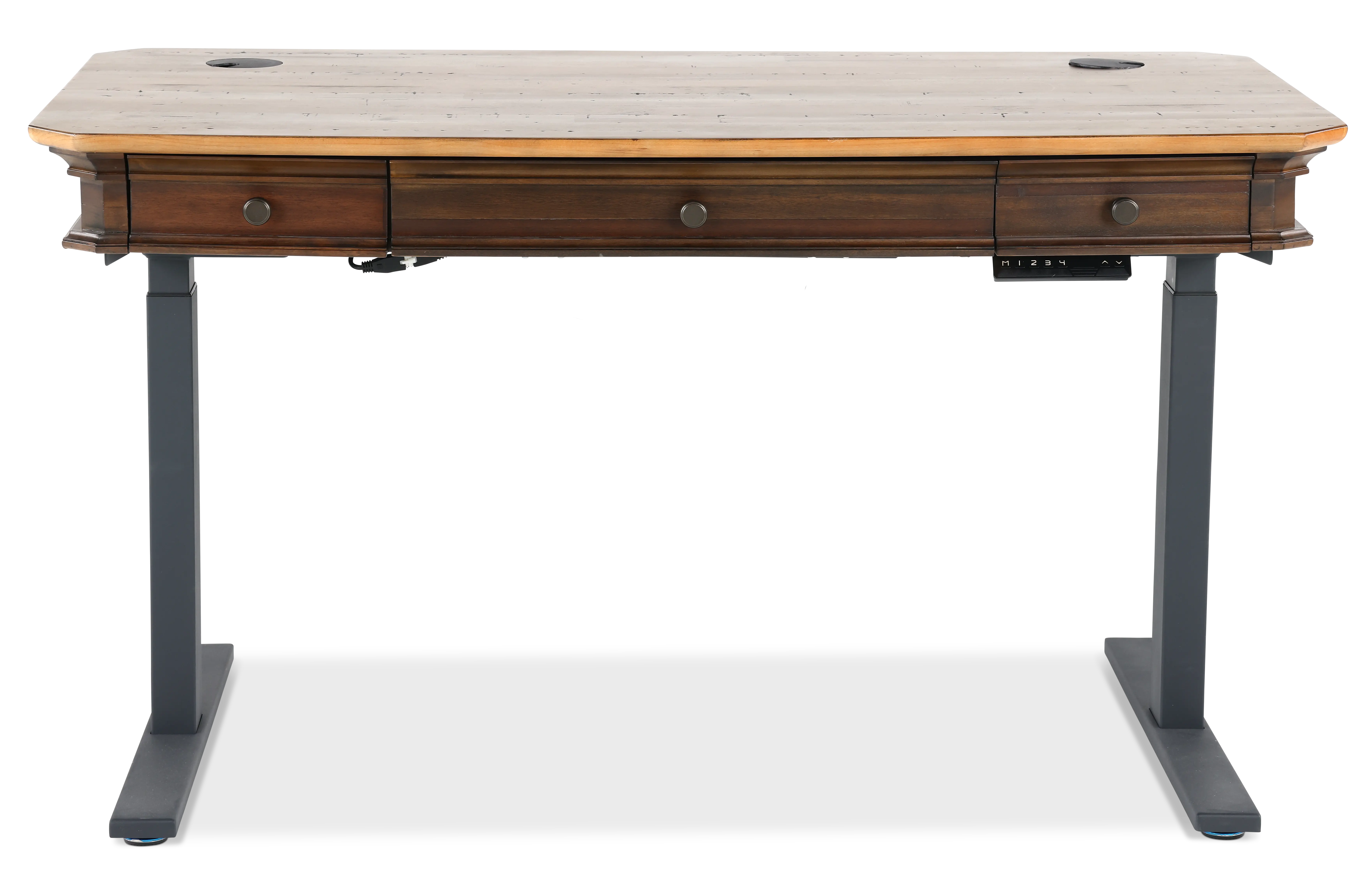 Sonoma Brown Sit and Stand Desk-1