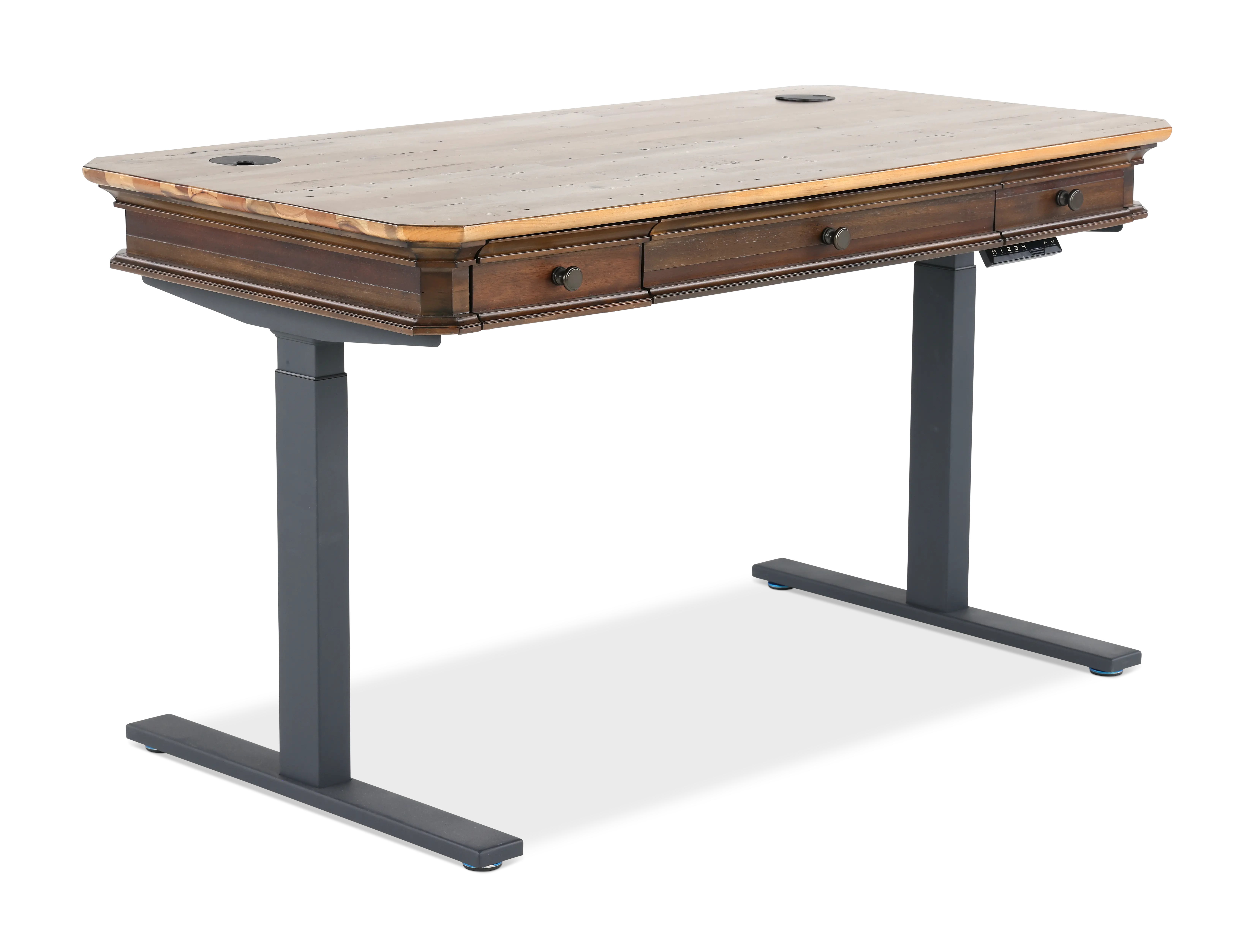 Sonoma Brown Sit and Stand Desk-4