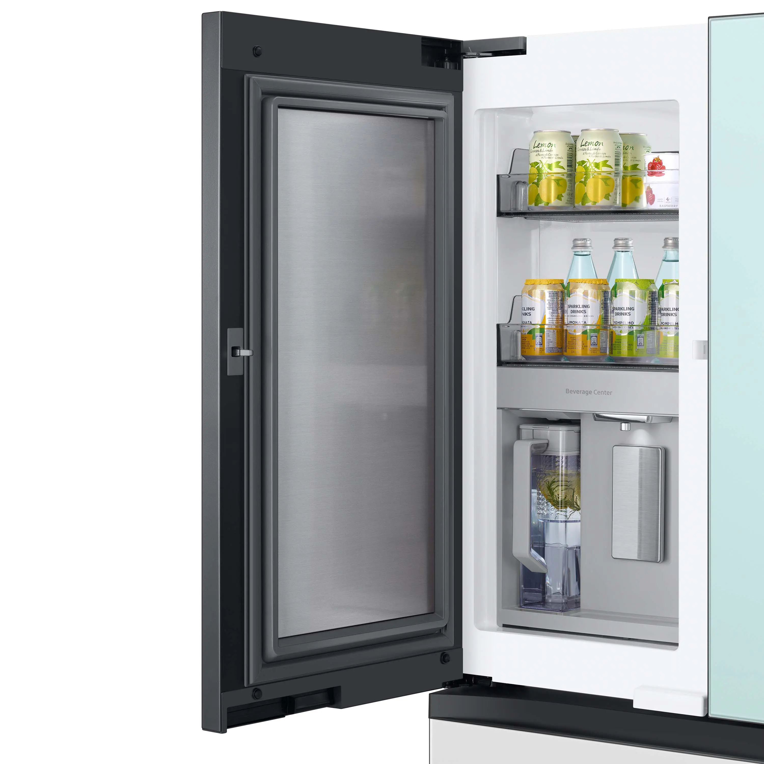 RF23BB86004M Samsung Bespoke 23 cu ft 4 door French Door Refrigerator - Counter Depth Blue and White Glass-9