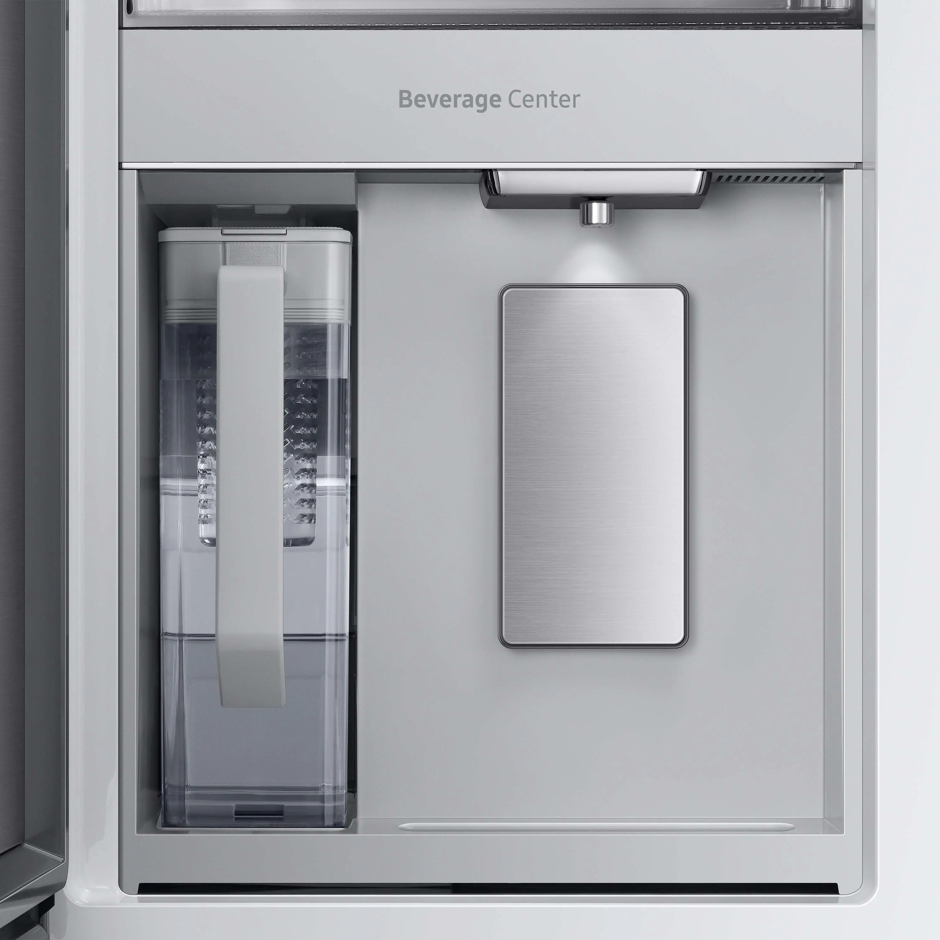 RF23BB86004M Samsung Bespoke 23 cu ft 4 door French Door Refrigerator - Counter Depth Blue and White Glass-2