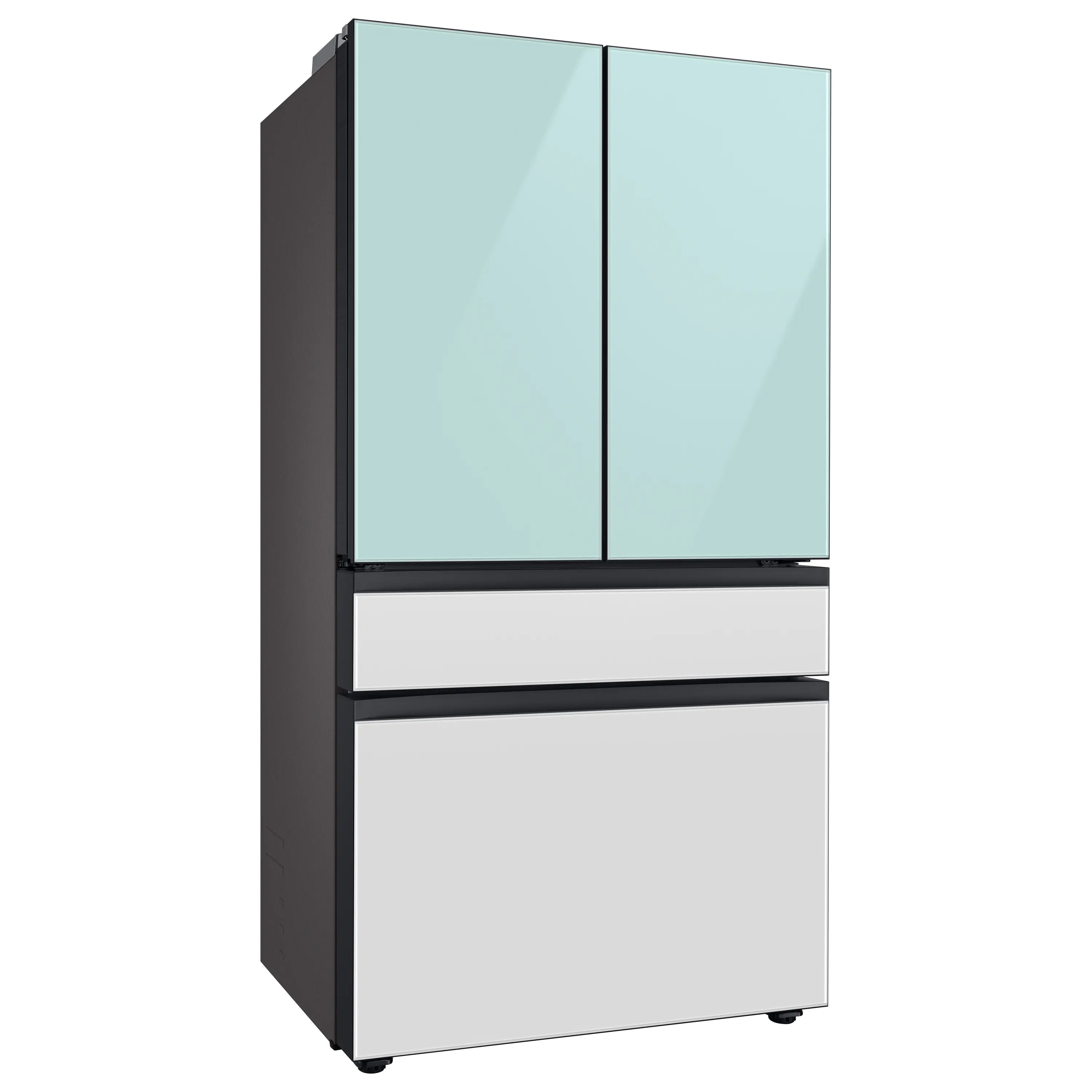 RF23BB86004M Samsung Bespoke 23 cu ft 4 door French Door Refrigerator - Counter Depth Blue and White Glass-7