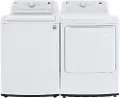 .LG-W/W-7001-GAS--PR LG Gas Top Load Washer and Dryer Set - White, 7000W