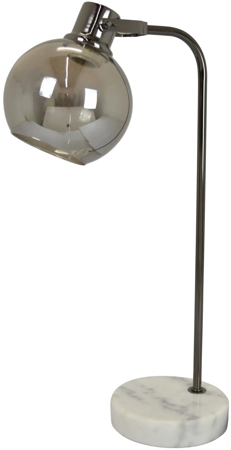 22 Inch Marble & Metal Desk Table Lamp