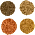 CF3518A-A/4-IND/BALL Assorted Handmade Wool Felt Ball Trivet