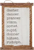 Reindeer Name 24 Inch Wall Art