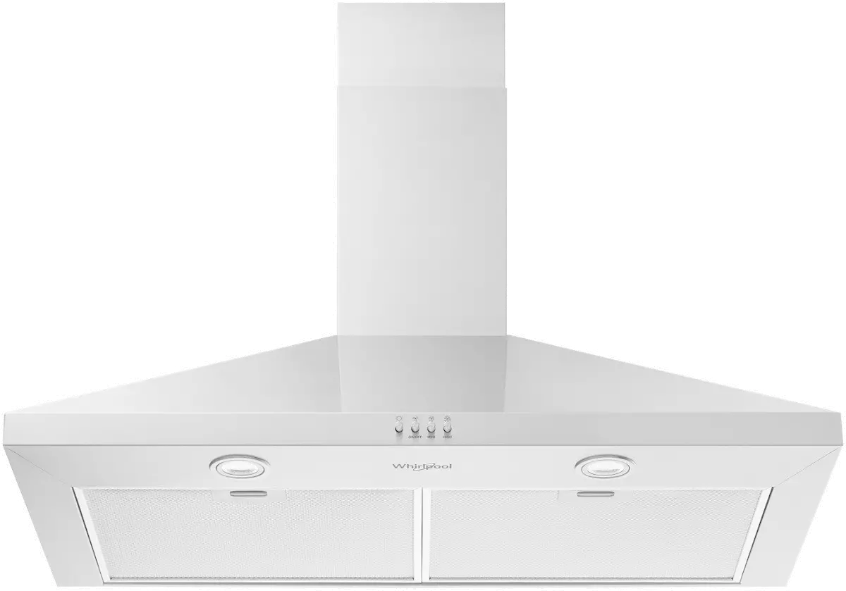 WVW53UC6LS Whirlpool 36 Inch Wall Mount Chimney Hood - Stainless Steel-1
