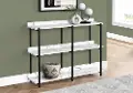 Cameron Marble 3-Tier Console Table