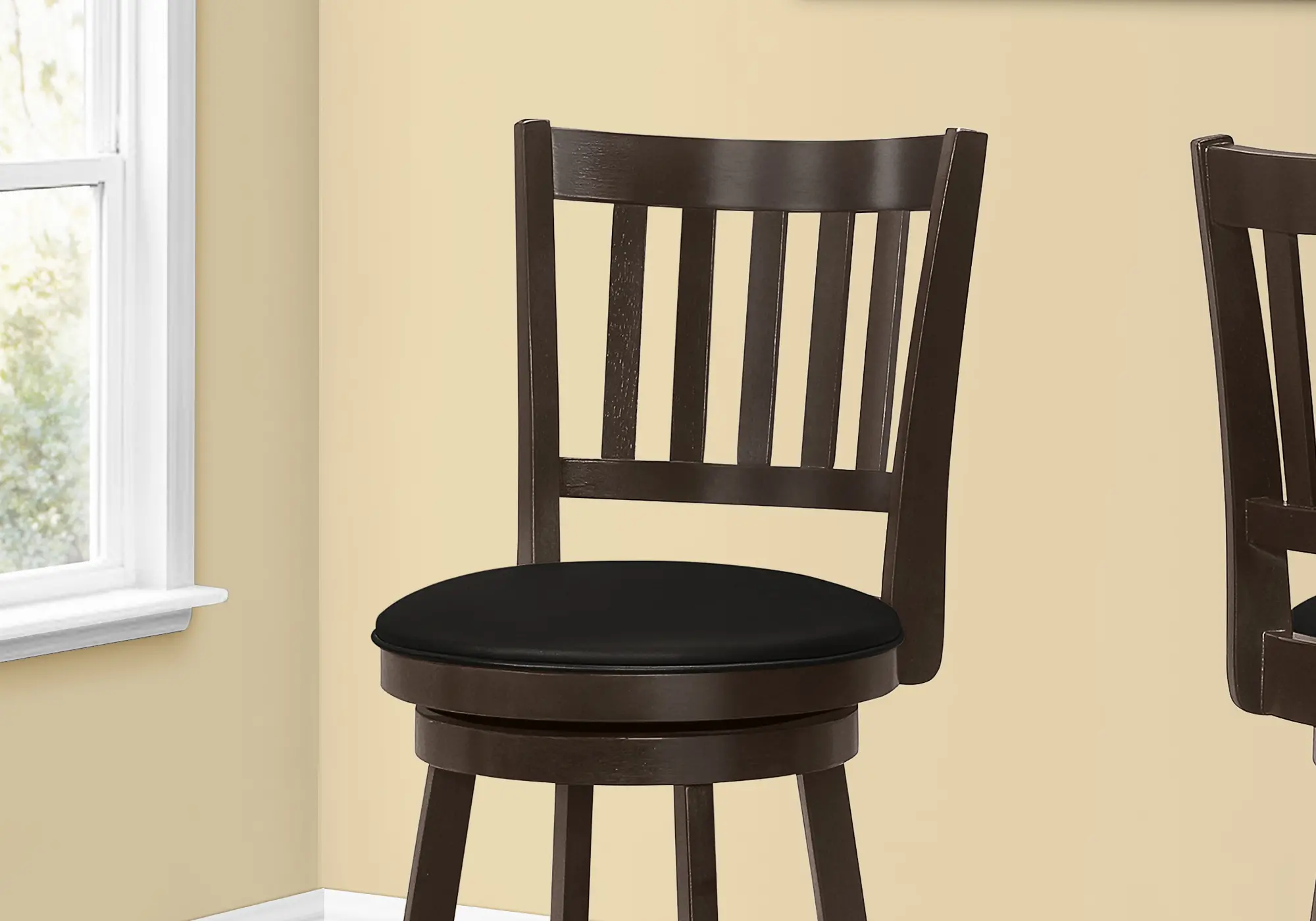 Monarch Dark Brown Swivel Bar Stool, Set of 2-3