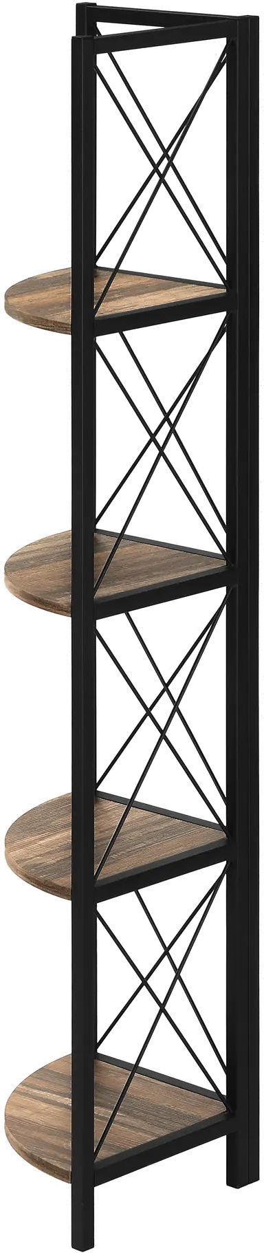 Jaden Brown 4-Tier Corner Bookcase-3