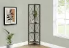 Jaden Dark Taupe 4-Tier Corner Bookcase
