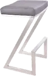 LCAT26BAGR Atlantis Gray Counter Height Stool