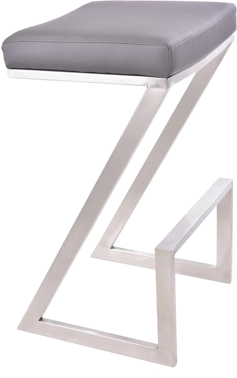 Atlantis Gray Counter Height Stool