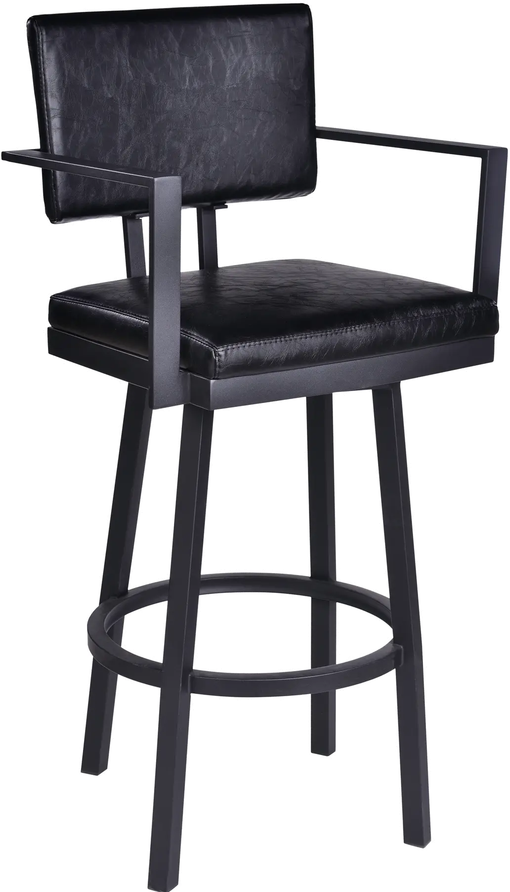 LCBBARBABLVB26 Balboa Black Swivel Counter Height Stool-1