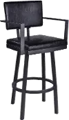 LCBBARBABLVB26 Balboa Black Swivel Counter Height Stool