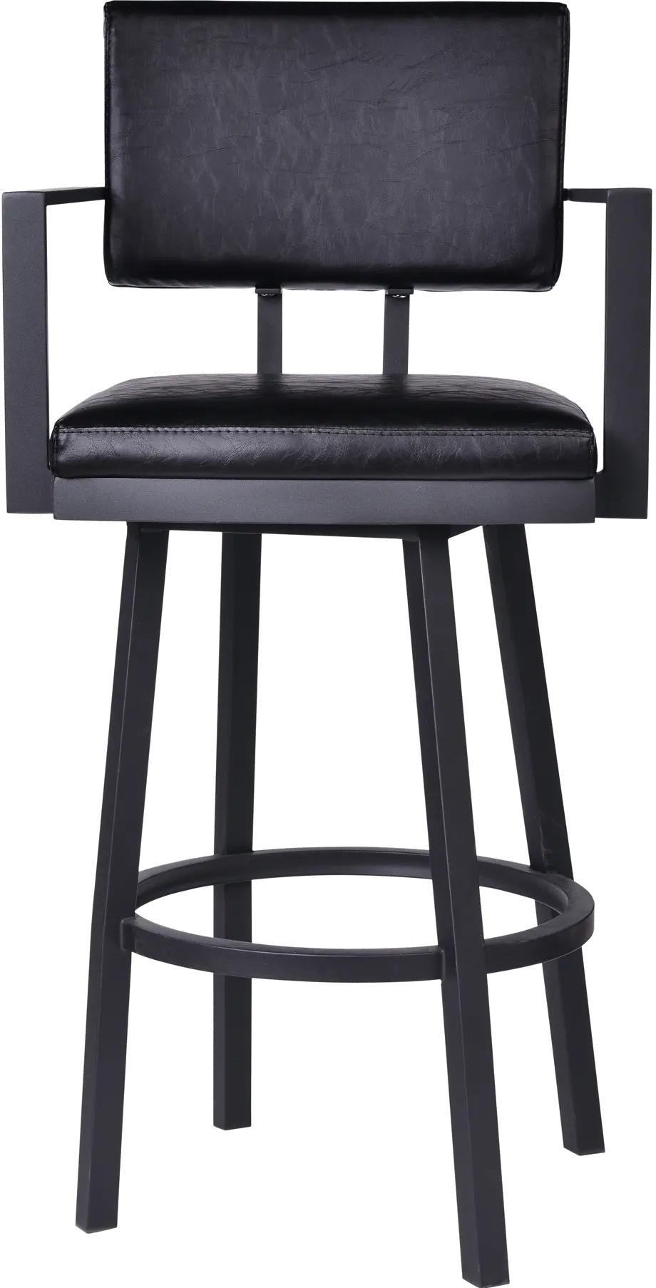 LCBBARBABLVB26 Balboa Black Swivel Counter Height Stool-2
