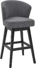 LCBDBAESGR30 Brandy Gray Swivel Bar Stool