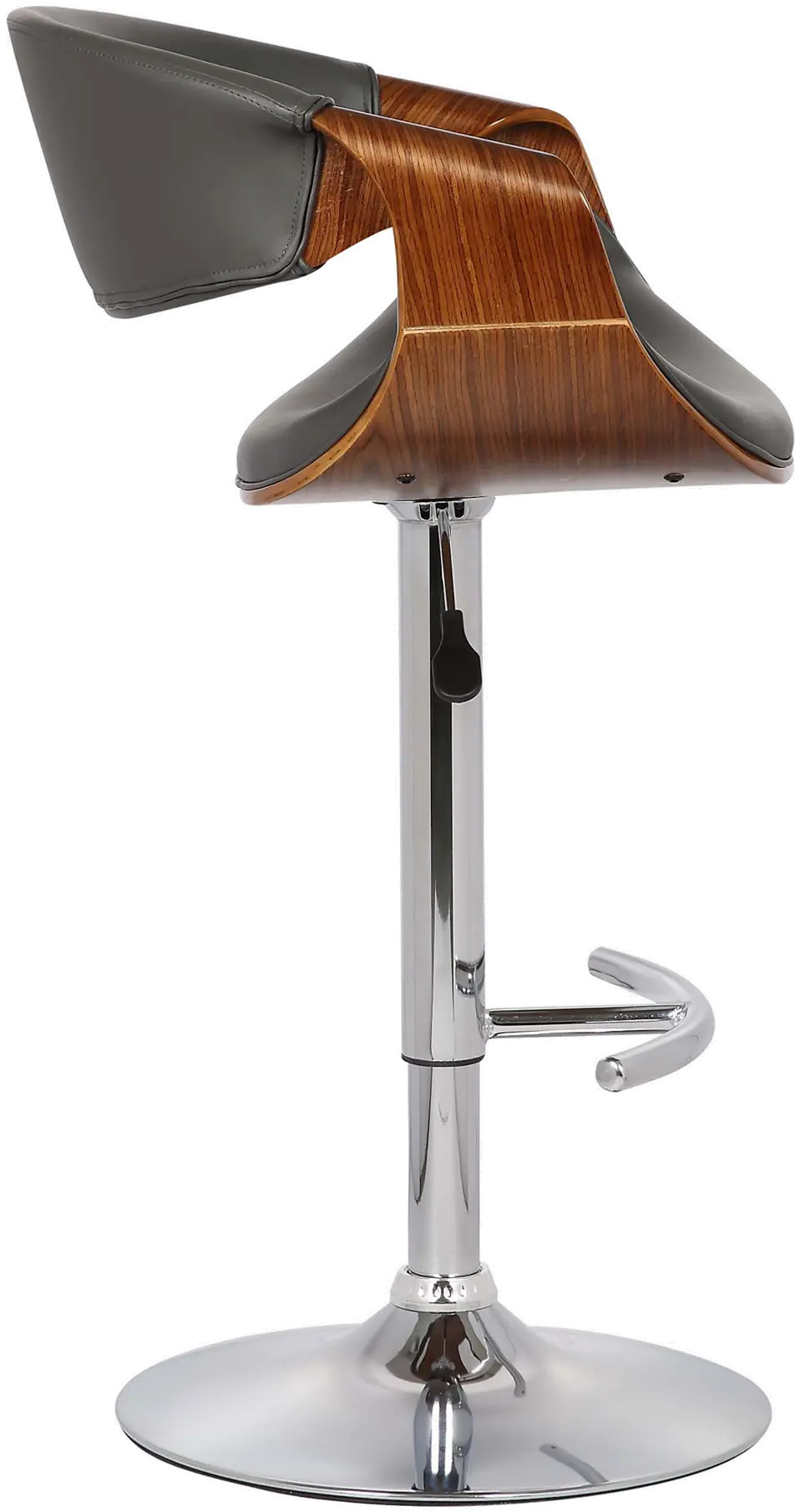 LCBUBAWAGRAY Butterfly Gray Adjustable Height Bar Stool-3