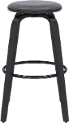 LCHBBAGRBL30 Harbor Dark Gray Swivel Bar Stool