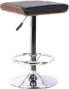 LCJABABLKWA Java Black and Walnut Adjustable Height Bar Stool