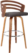 LCJYBABRWA26 Jayden Brown Swivel Counter Height Stool