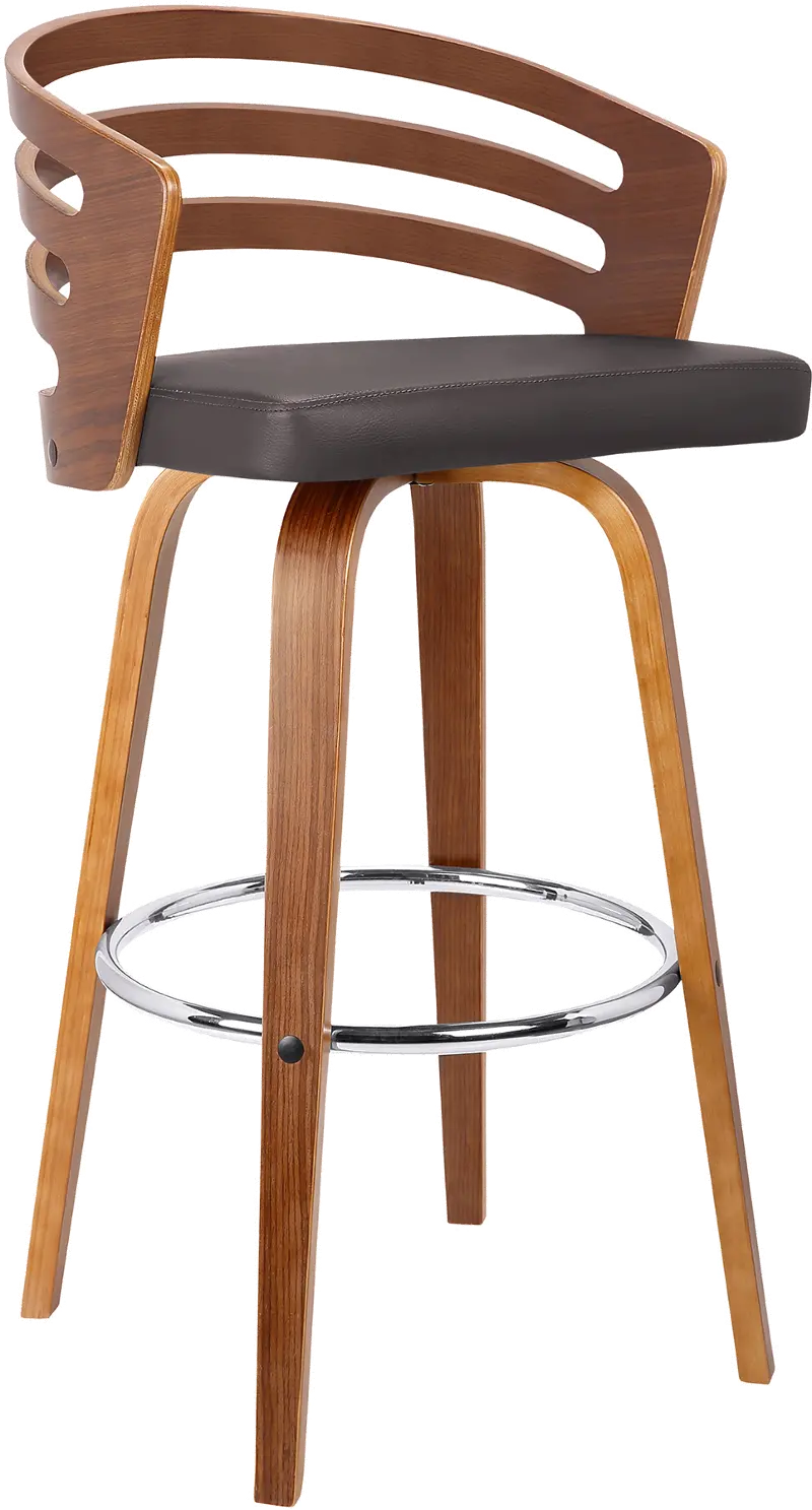 Jayden Brown Swivel Bar Stool