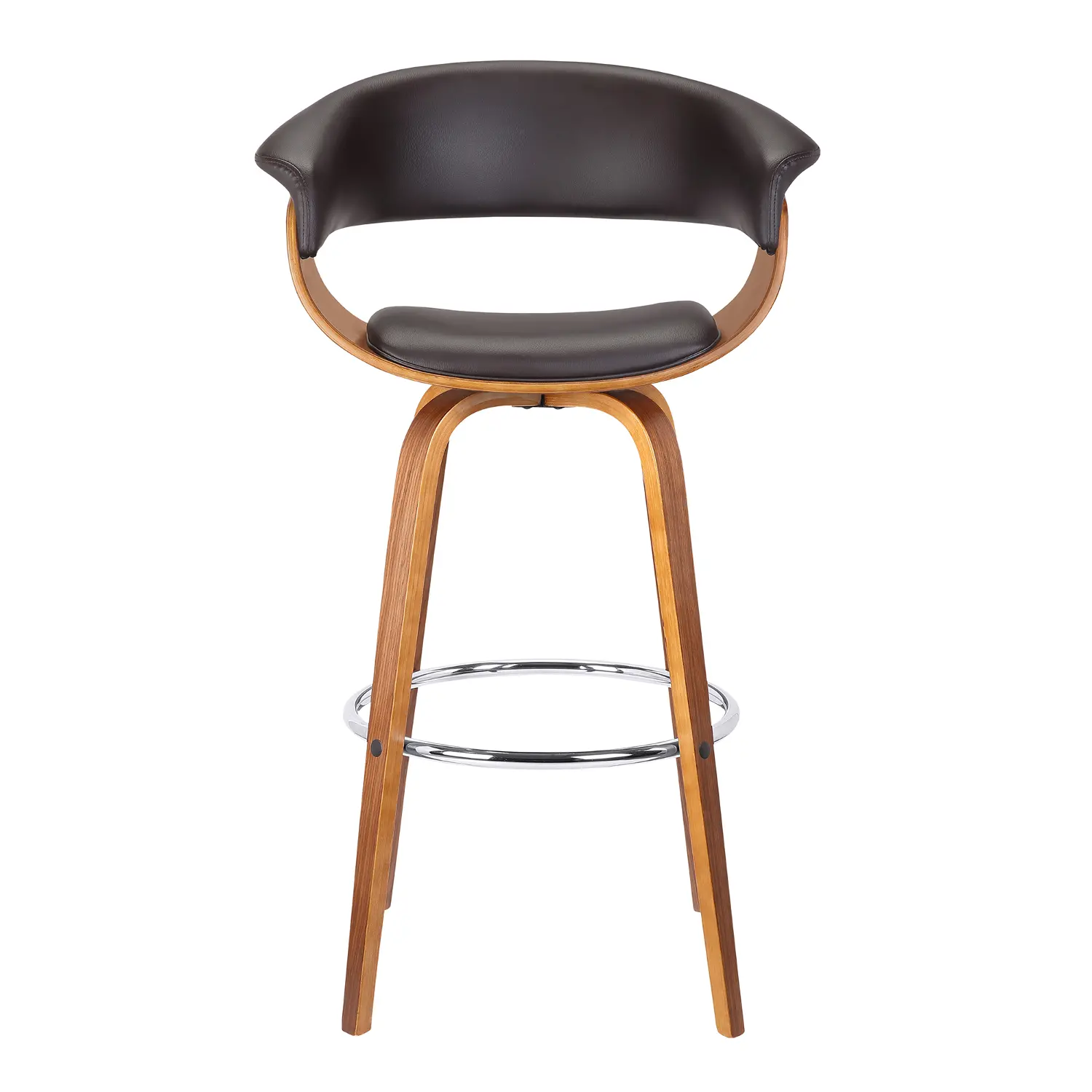 LCJSBAWABR30 Julyssa Brown and Walnut Swivel Bar Stool-1