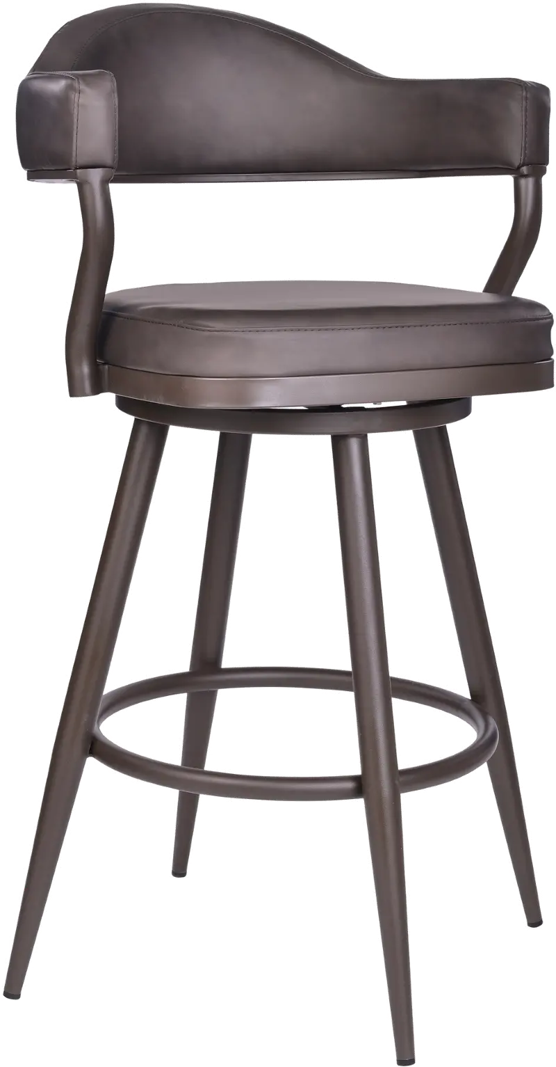Justin Brown Swivel Counter Height Stool