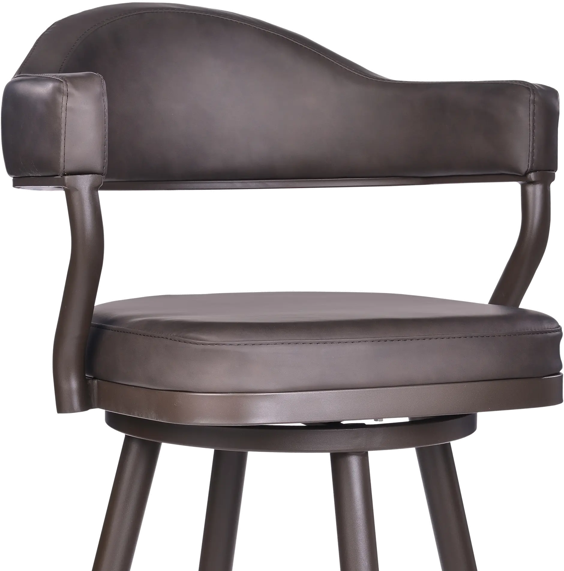 LCJTBABRBR26 Justin Brown Swivel Counter Height Stool-4