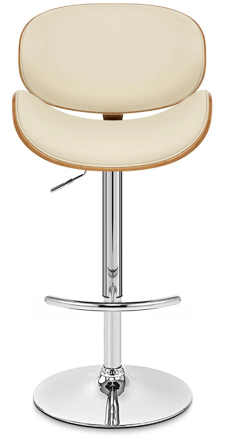 Naples Cream Adjustable Bar Stool