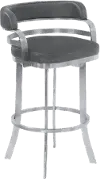 LCPRBAGRBS30 Prinz Gray Swivel Bar Stool