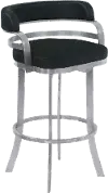 LCPRBABLBS26 Prinz Black Swivel Counter Height Stool