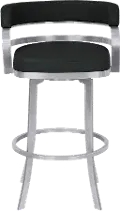 LCPRBABLBS30 Prinz Black Swivel Bar Stool