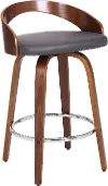 LCSOBAGRWA26 Sonia Gray Swivel Counter Height Stool