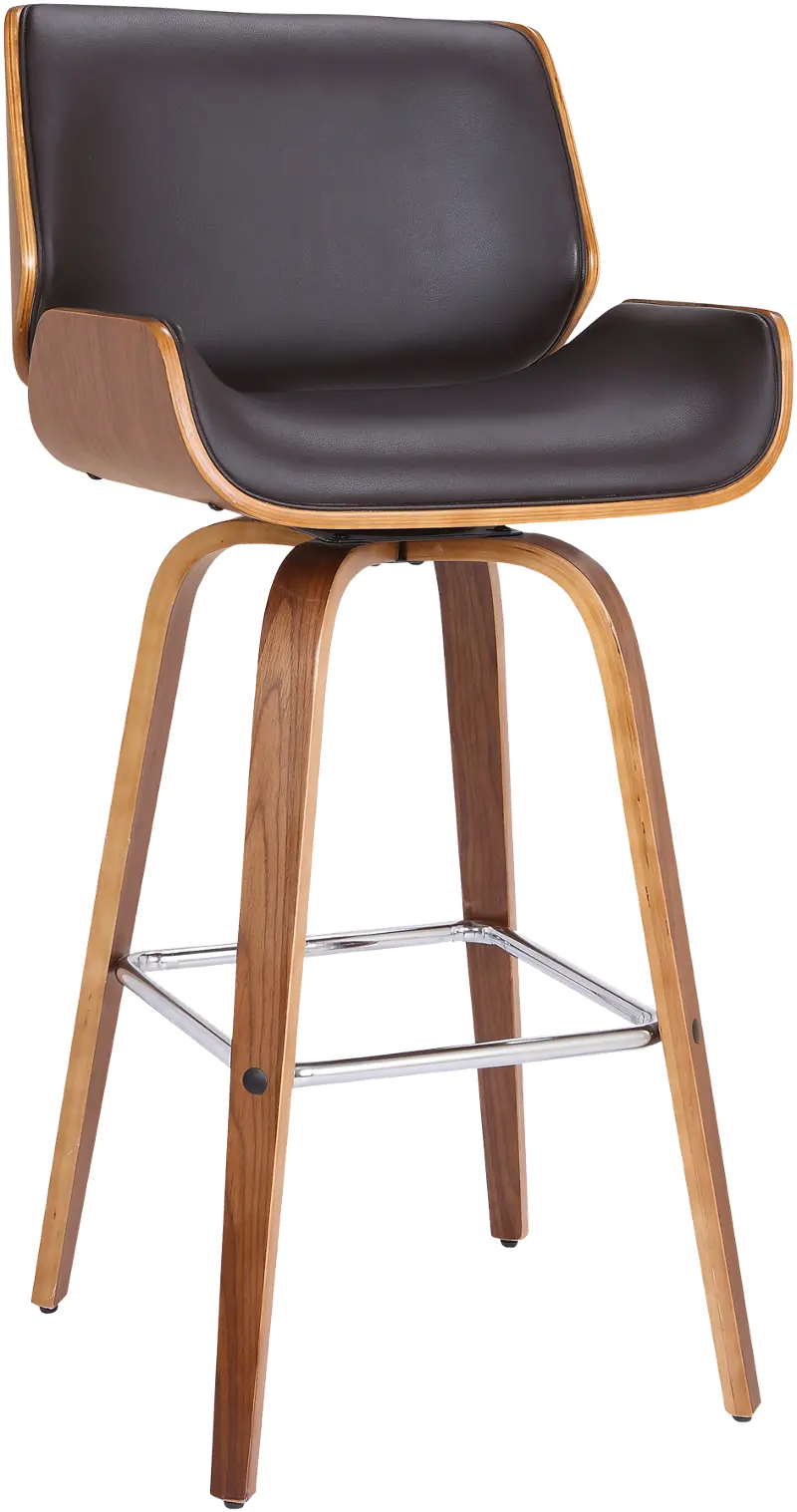 Tyler Brown Swivel Counter Height Stool