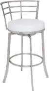 LCVI26BAWH Viper White Swivel Counter Height Stool