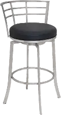LCVI26BABLK Viper Black Swivel Counter Height Stool