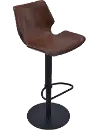 LCZUBAVCBL Zuma Dark Brown Adjustable Height Bar Stool