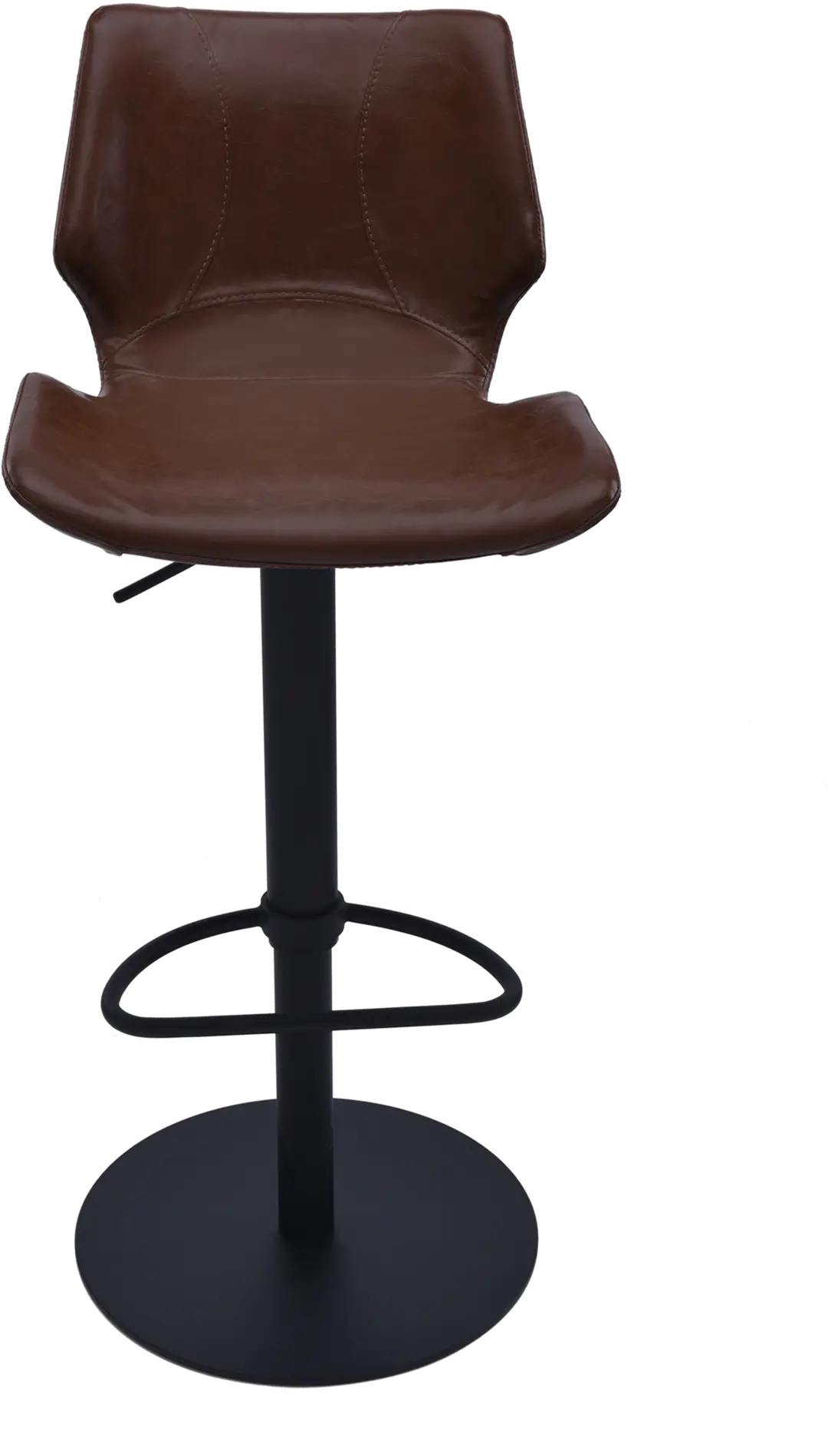 LCZUBAVCBL Zuma Dark Brown Adjustable Height Bar Stool-2