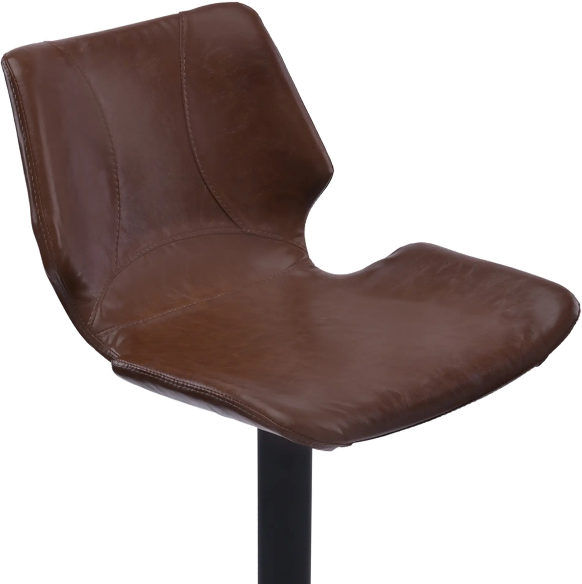 LCZUBAVCBL Zuma Dark Brown Adjustable Height Bar Stool-3