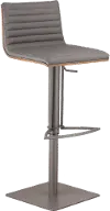 LCCASWBAGRBA Café Gray Adjustable Height Bar Stool