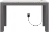 Astor Gray Desk with Wireless Charger